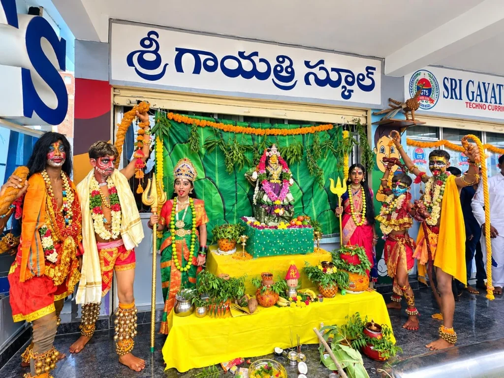 Bonalu Celebrations at Sri Gayatri Techno School