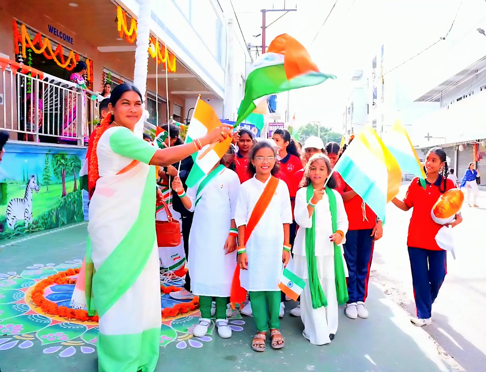 Sri Gayatri School Banner Rally