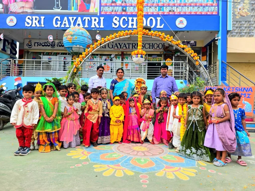 Sri Krishna Janmashtami Celebrations at Sri Gayatri Techno School